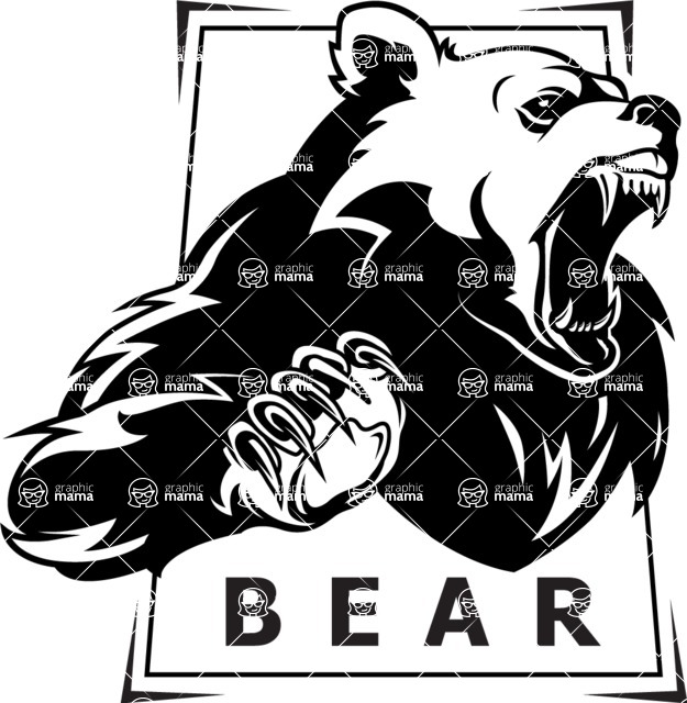 Vector Mascot Collection - Bear Mascot Sport Logo